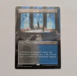 MTG ~ Hallowed Fountain (Borderless Foil) Ravnica: Clue Edition ~ Near Mint Rare - Image 1