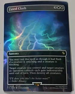 MTG Final Fantasy Commander Fated Clash Sorcery RARE FOIL #0449 - Image 1