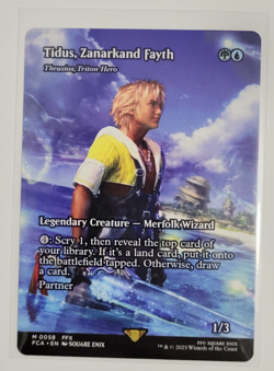 Final Fantasy MTG Magic The Gathering Tidus, Zanarkand Fayth Non Foil Mythic - Image 1