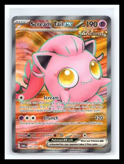 💥 Scream Tail ex 197/167 SV06: Twilight Masquerade Ultra Rare Pokemon Holo - Image 1