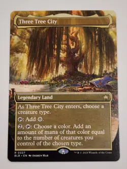 Three Tree City - MINT (Borderless) MTG Bloomburrow 337 Regular - Image 1
