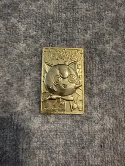 1999 NINTENDO POKEMON JIGGLYPUFF GOLD PLATED METAL TRADING CARD - Image 1