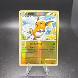 Raichu 33/90 2010 Undaunted Set Pokemon Card TCG Reverse Holo Uncommon - NM -c - Image 1