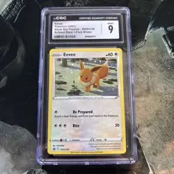 Eevee SWSH190 Pokemon Black Star Promos 2021 CGC MINT 9 - Image 1