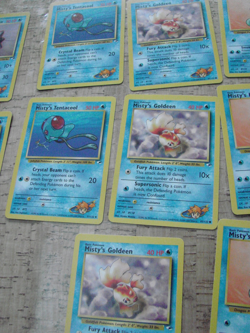 VTG Pokemon Cards 1999 Blue MISTY'S Water LOT 18 Gamefreak GC - Image 3