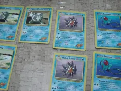 VTG Pokemon Cards 1999 Blue MISTY'S Water LOT 18 Gamefreak GC - Image 4