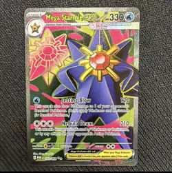 Mega Starmie EX 102/088 Full Art Ultra Rare Pokemon TCG: Perfect Order- NM - Image 1