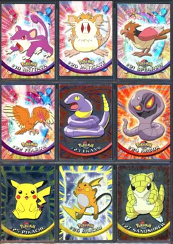 Pokemon Cards - Complete Topps Series 1 Set - 90 Cards - Ash Pikachu Charizard - Image 5