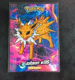 Pokemon Jolteon 135 Cracked Ice Holo 2024 Crystal Card Collection Peru US Seller - Image 1
