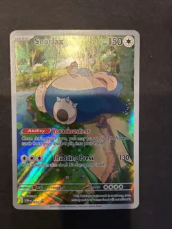 Pokemon TCG -Snorlax 151 SVP 051 Black Star Promo Pokemon Card - MP - Image 1
