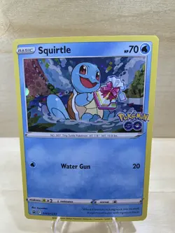 Pokemon GO Squirtle Charmander Bulbasaur Promo Holo Basic Cards Lot - Image 5