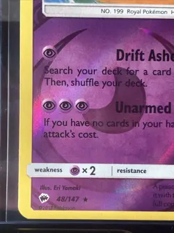 Pokemon TCG Slowking 48/147 Reverse Holo 2017 Sun & Moon - Image 3