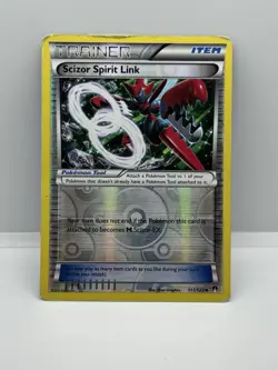 Pokemon TCG Scizor Spirit Link 111/122 Reverse Holo Card Breakpoint 2016 - Image 1
