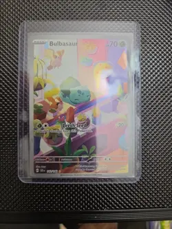 Pokemon Bulbasaur 143/142 SV07: Stellar Crown Illustration Rare Full Art Holo - Image 3