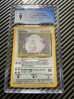 Chansey Holo Unlimited Pokemon Base Set 3/102 - Image 1