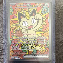 Meowth EX Full Art Holo Pokemon TCG Card POR 121/088 170 HP Basic - Image 1
