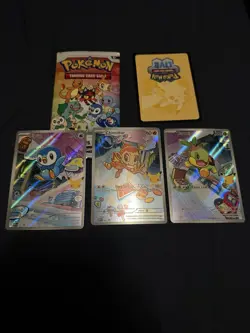 Pokemon 1st Partner Illustration Collections Gen 4 Turtwig Chimchar Piplup #2 - Image 1