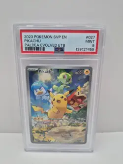 Pikachu - Promo SV: Scarlet & Violet Promo Cards 027 PSA 9 Pokemon - Image 1