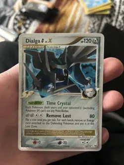 Pokemon TCG Dialga G LV.X Ultra Rare Holo Card 122/127 Platinum - Image 1