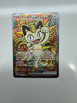 Meowth ex 121/088 ENGLISH Special Illustration Rare - Perfect Order SIR Pokemon - Image 1