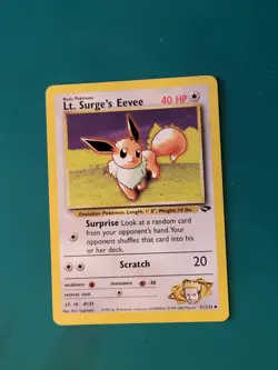 Lt's Surge's Eevee 51/132 Non Holo from Pokemon Gym Challenge LP - Image 1