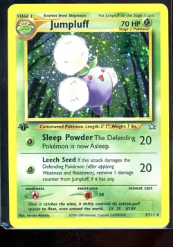 Jumpluff 1st Edition Holo 7/111 Neo Genesis Holo Pokemon TCG [NM+] - Image 1