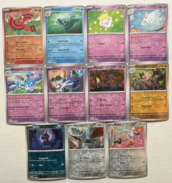Pokemon TCG 11 Card Surging Sparks Reverse Holo Lot No Duplicates Togepi Latios - Image 1