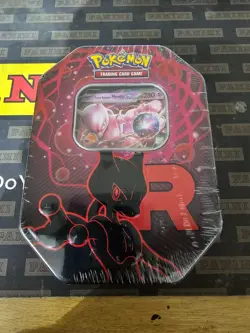 Pokemon TCG Team Rocket Mewtwo EX Tin – German – Factory Sealed 2025 - Image 1
