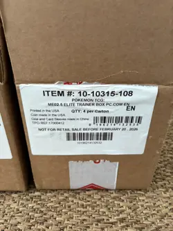 X1 Pokemon Center ME ETB Elite Trainer Box Case Empty - Ascended Heroes ME 2.5 - Image 4