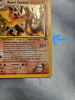 Pokemon TCG Blaine's Charizard Gym Challenge 2 Holo Rare Card 2/132 Unlimited - Image 3