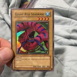 Yu-Gi-Oh TCG Giant Red Seasnake TP2-003 Tournament Pack Super Rare HEAVY PLAY - Image 1