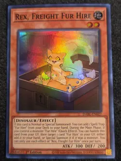 Yugioh Rex, Freight Fur Hire DABL-EN027 Super Rare 1st Ed NM - Image 1