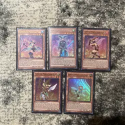 YUGIOH Magician Girl Set - Kiwi Apple Lemon Berry Chocolate MVP1 Ultra Rare NM - Image 1