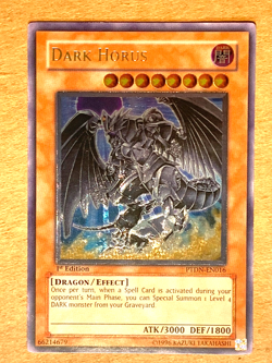 yugioh Dark Horus PTDN-EN016 1st Edition Ultimate Rare Near Mint - Image 1