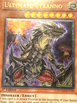 yugioh Ultimate Tyranno POTD-EN020 Ultimate Rare 1st Edition near mint - Image 2