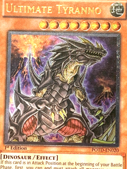 yugioh Ultimate Tyranno POTD-EN020 Ultimate Rare 1st Edition near mint - Image 3