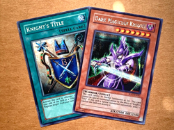 yugioh Dark Magician Knight & knights title ROD-EN001 & ROD-EN002 secret Played - Image 1