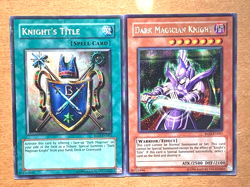 yugioh Dark Magician Knight & knights title ROD-EN001 & ROD-EN002 secret Played - Image 3