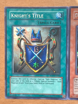 yugioh Dark Magician Knight & knights title ROD-EN001 & ROD-EN002 secret Played - Image 4