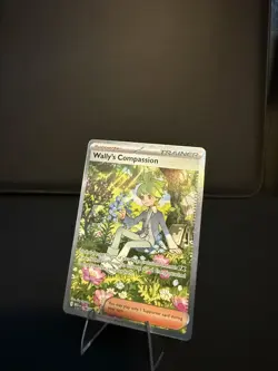 Pokemon TCG Mega Evolution Wally’s Compassion Trainer Card 186/132 Near Mint NM - Image 1