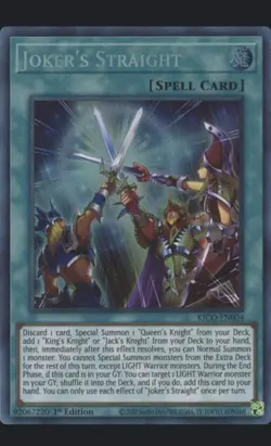 Joker's Straight King's Court 1st Edition Collectors Rare Card NM Condition - Image 1