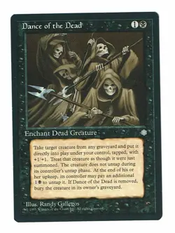 Dance of the Dead (NM) Ice Age MTG Magic the Gathering Black Enchanment Card - Image 1