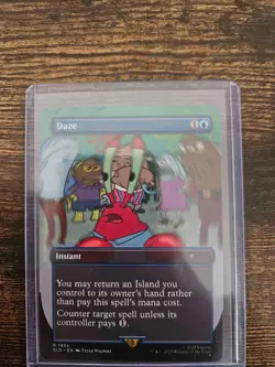 MTG Spongebob Secret Lair Daze Borderless - Image 1