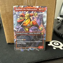 Magic TCG Raphael, the Nightwatcher Borderless 0213 TMNT Near Mint Ships Fast - Image 1