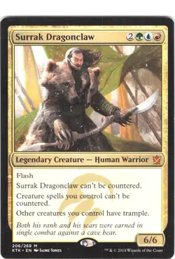 Surrak Dragonclaw #206 Khans of Tarkir Regular Mythic LP - Image 1