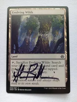 Evolving Wilds Duel Decks: Elspeth vs. Kiora Signed Artist Proof MTG - Image 1