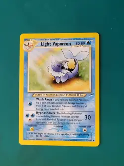 Light Vaporeon 52/105 Non Holo from Pokemon Neo Destiny LP - Image 1