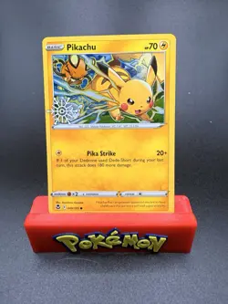 Pikachu 049/195 Snowflake 2023 Holiday Calendar Unsealed Pokemon TCG Near Mint-c - Image 1