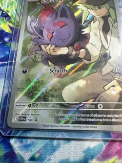 Pokemon - N's Zorua 189 Sv: Scarlet & Violet Promo - Full Art - Holo - Image 2
