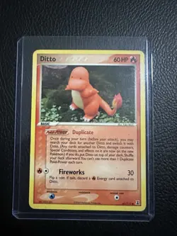 Pokemon Ditto EX Delta Species 61/113 60 HP Fireworks Attack Regular Card - Image 1